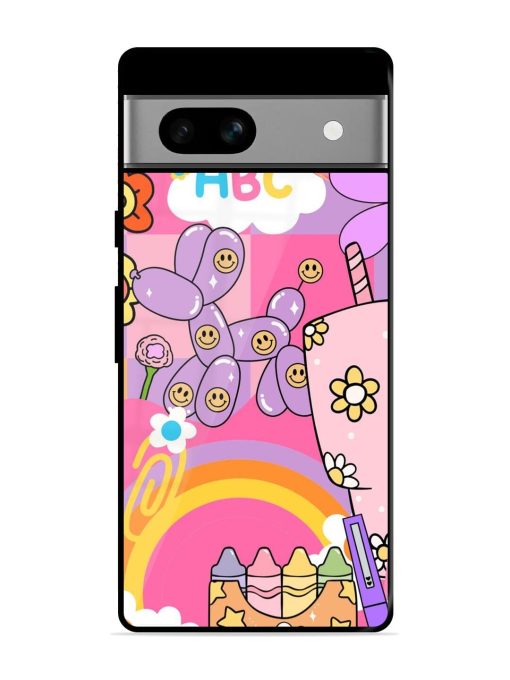 Whimsical Y2K Chaos Glossy Soft Edge Case for Google Pixel 7A Chachhi