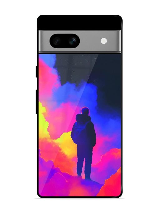 Cosmic Wanderer Glossy Soft Edge Case for Google Pixel 7A Chachhi