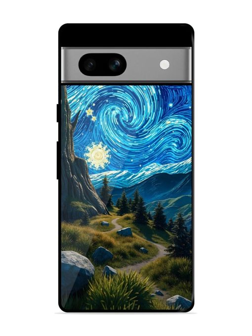 Starry Night In The Shire Glossy Soft Edge Case for Google Pixel 7A Chachhi