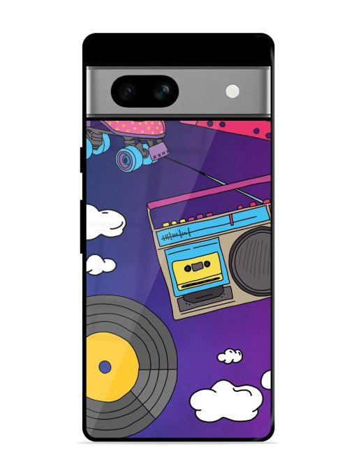 Retro Vibes Glossy Soft Edge Case for Google Pixel 7A