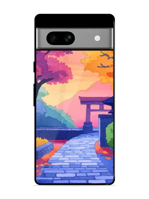 Autumnal Serenity Glossy Soft Edge Case for Google Pixel 7A