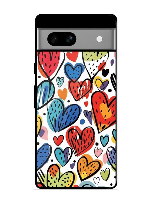 Heartfelt Harmony Glossy Soft Edge Case for Google Pixel 7A Chachhi