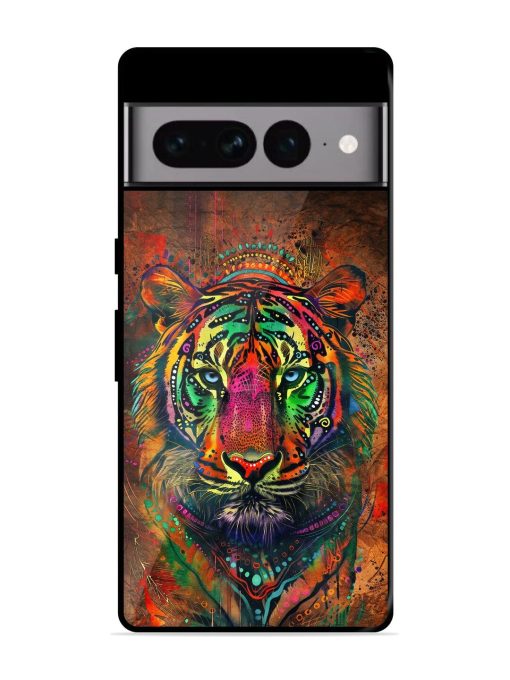 Cosmic Tiger Glossy Soft Edge Case for Google Pixel 7 Pro Chachhi