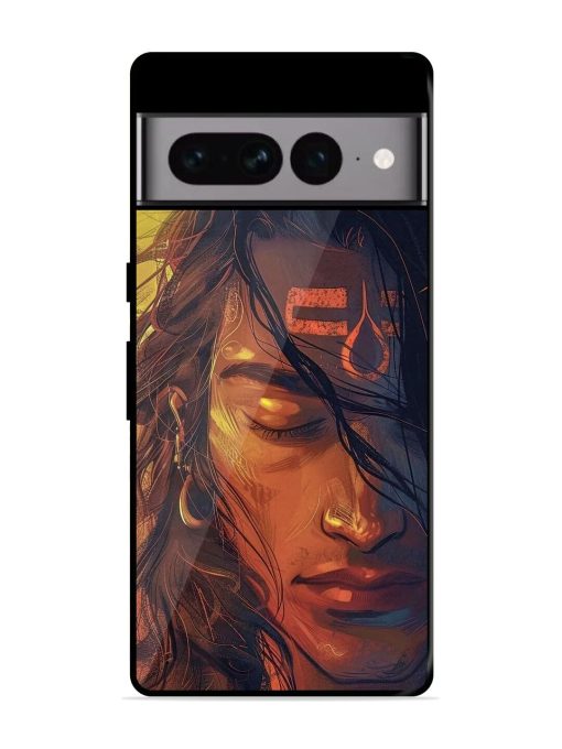 Tranquil Shiva Glossy Soft Edge Case for Google Pixel 7 Pro Chachhi