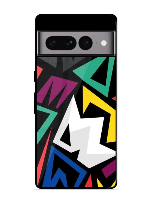 Chaotic Geometry Glossy Soft Edge Case for Google Pixel 7 Pro Chachhi