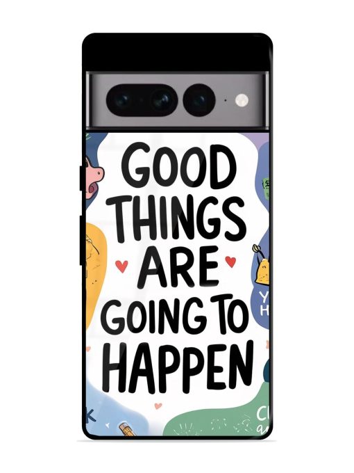 Uplifting Scribbles Glossy Soft Edge Case for Google Pixel 7 Pro Chachhi