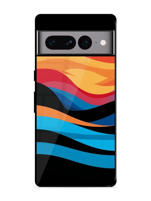 Blazing Currents Glossy Soft Edge Case for Google Pixel 7 Pro Chachhi