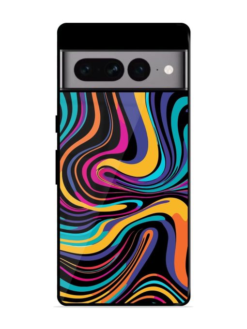 Psychedelic Swirl Glossy Soft Edge Case for Google Pixel 7 Pro Chachhi