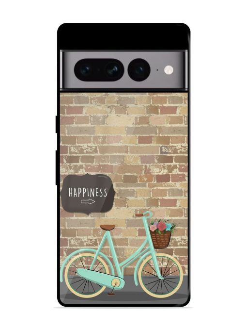 Pedaling Towards Happiness Glossy Soft Edge Case for Google Pixel 7 Pro Chachhi