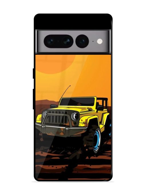 Sunset Cruise Glossy Soft Edge Case for Google Pixel 7 Pro Chachhi