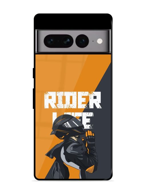 Ride Never Ends Glossy Soft Edge Case for Google Pixel 7 Pro Chachhi