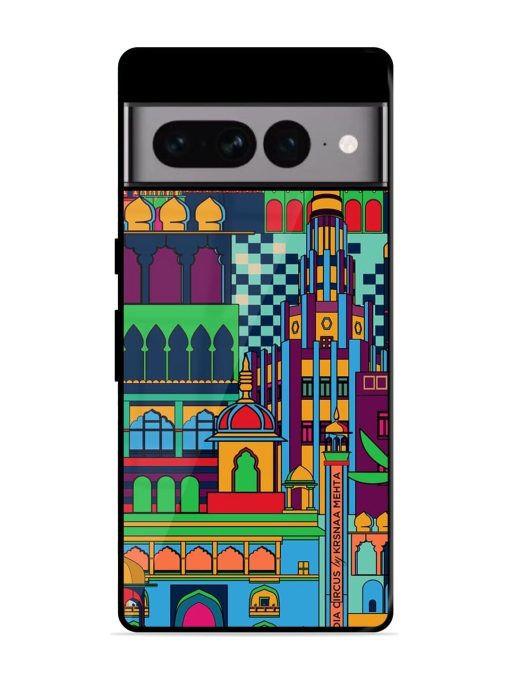 Indian Tapestry Glossy Soft Edge Case for Google Pixel 7 Pro Chachhi