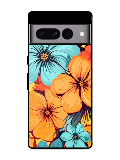 Tropical Bloom Glossy Soft Edge Case for Google Pixel 7 Pro Chachhi