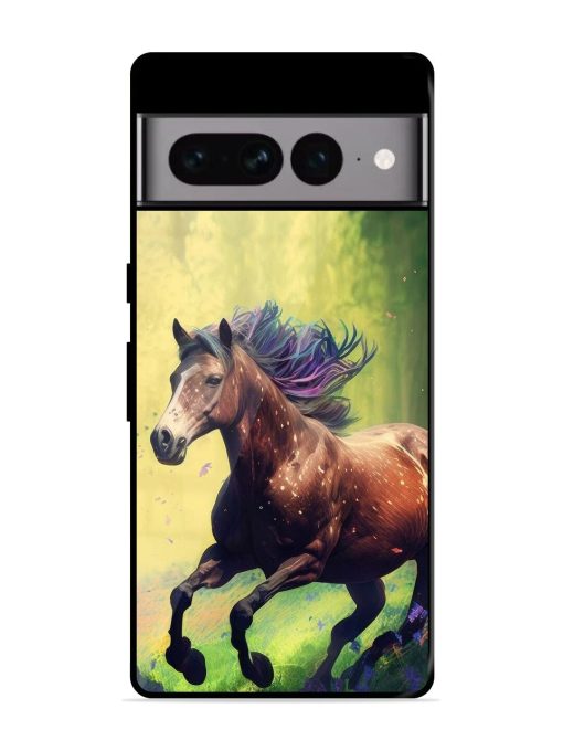 Enchanted Gallop Glossy Soft Edge Case for Google Pixel 7 Pro Chachhi