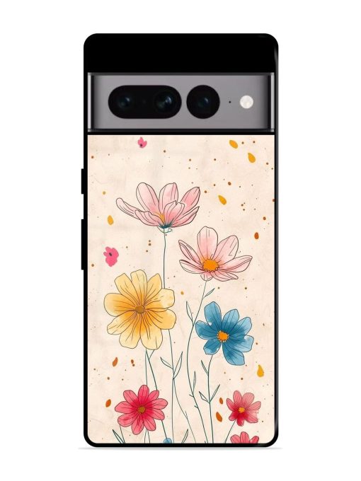 Delicate Bloom Glossy Soft Edge Case for Google Pixel 7 Pro Chachhi