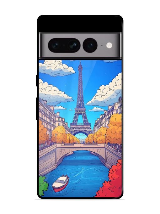 Parisian Panorama Glossy Soft Edge Case for Google Pixel 7 Pro Chachhi