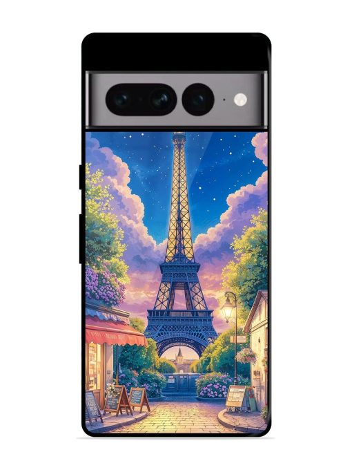 Twilight In Paris Glossy Soft Edge Case for Google Pixel 7 Pro Chachhi