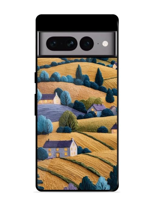 Rolling Hilltop Haven Glossy Soft Edge Case for Google Pixel 7 Pro Chachhi