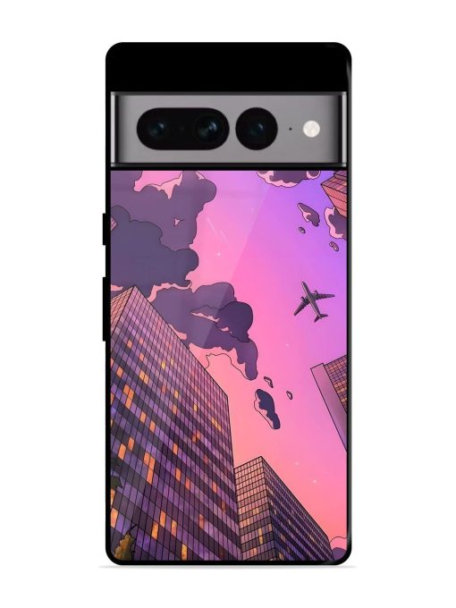 Urban Twilight Glossy Soft Edge Case for Google Pixel 7 Pro Chachhi