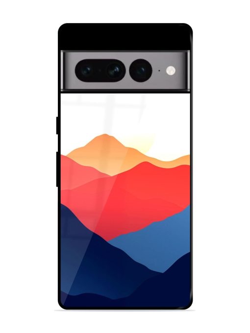 Sunset Peaks Glossy Soft Edge Case for Google Pixel 7 Pro Chachhi