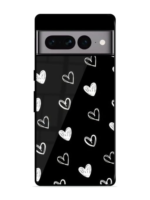 Scattered Hearts Glossy Soft Edge Case for Google Pixel 7 Pro Chachhi