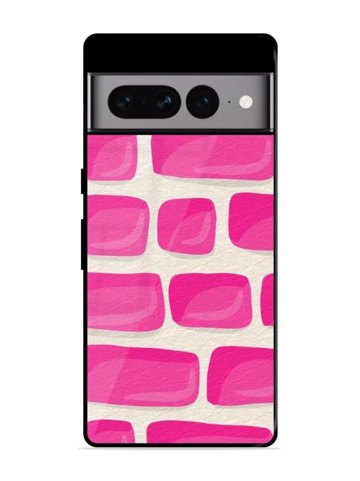 Pink Brick Wall Glossy Soft Edge Case for Google Pixel 7 Pro Chachhi