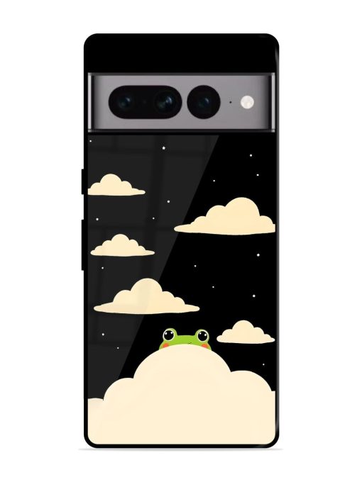 Froggy Night Sky Glossy Soft Edge Case for Google Pixel 7 Pro Chachhi