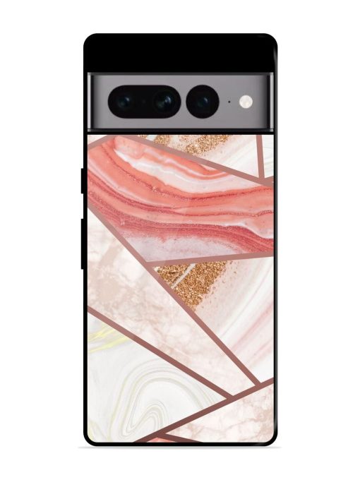 Rosy Mosaic Glossy Soft Edge Case for Google Pixel 7 Pro Chachhi