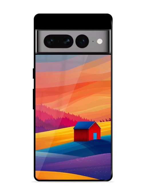 Sunset Solitude Glossy Soft Edge Case for Google Pixel 7 Pro Chachhi