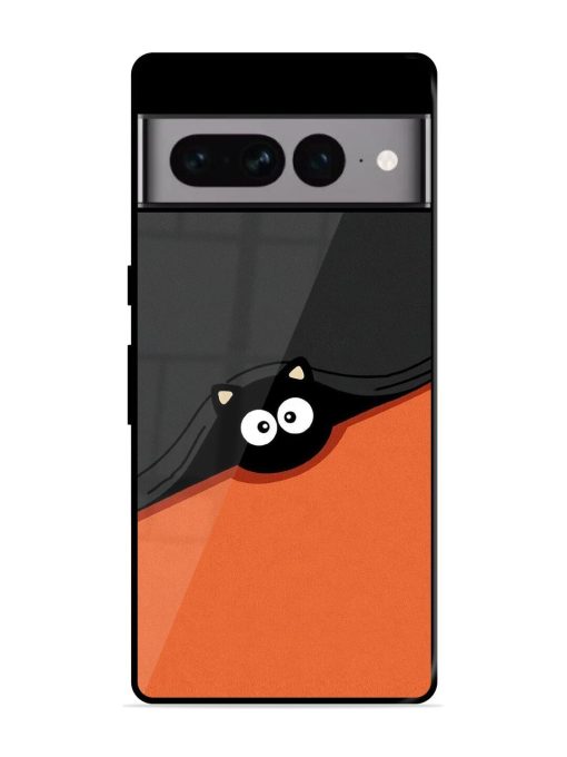 Peek-A-Boo Kitty Glossy Soft Edge Case for Google Pixel 7 Pro Chachhi