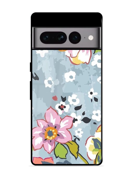 Floral Fantasy Glossy Soft Edge Case for Google Pixel 7 Pro Chachhi