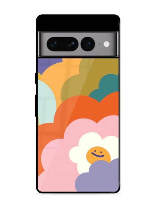 Happy Flower Power Glossy Soft Edge Case for Google Pixel 7 Pro Chachhi