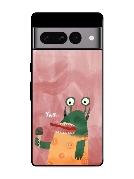 Hungry Monster Glossy Soft Edge Case for Google Pixel 7 Pro Chachhi