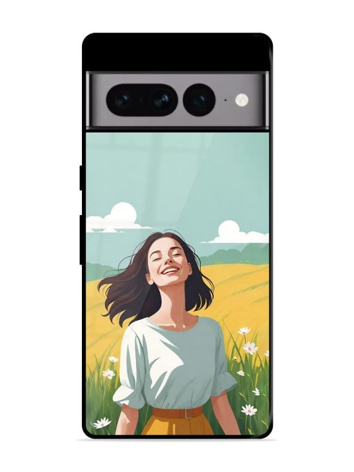 Girl Graffiti Glossy Soft Edge Case for Google Pixel 7 Pro Chachhi