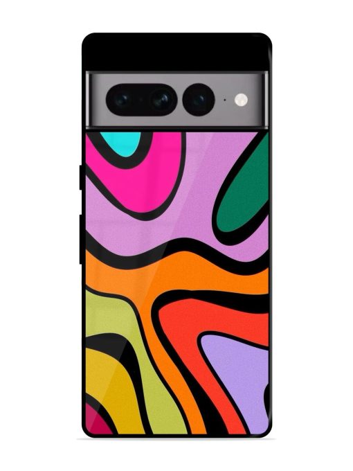 Groovy Swirls Glossy Soft Edge Case for Google Pixel 7 Pro Chachhi