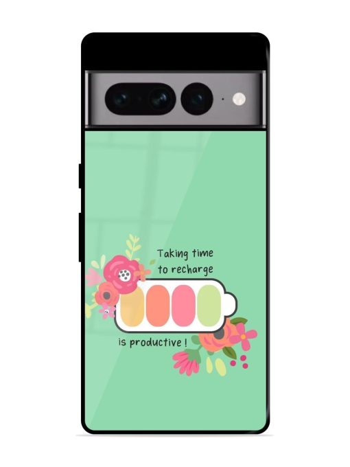 Recharge And Bloom Glossy Soft Edge Case for Google Pixel 7 Pro Chachhi