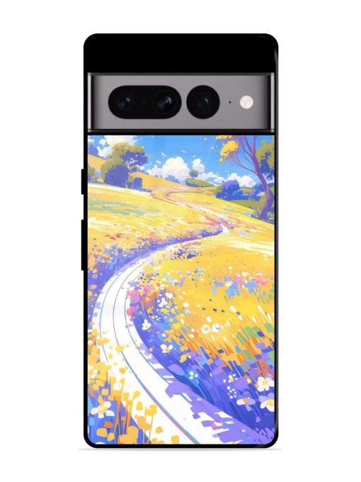 Vibrant Spring Meadow Glossy Soft Edge Case for Google Pixel 7 Pro Chachhi