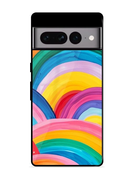 Rainbow Cascade Glossy Soft Edge Case for Google Pixel 7 Pro Chachhi