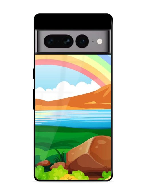 Rainbow Over The Lake Glossy Soft Edge Case for Google Pixel 7 Pro Chachhi