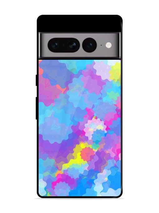 Psychedelic Cloud Burst Glossy Soft Edge Case for Google Pixel 7 Pro Chachhi