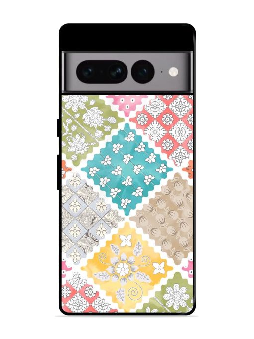 Patchwork Dreamscape Glossy Soft Edge Case for Google Pixel 7 Pro Chachhi