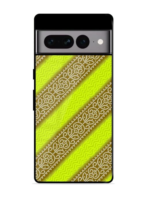 Golden Bandana Bliss Glossy Soft Edge Case for Google Pixel 7 Pro Chachhi