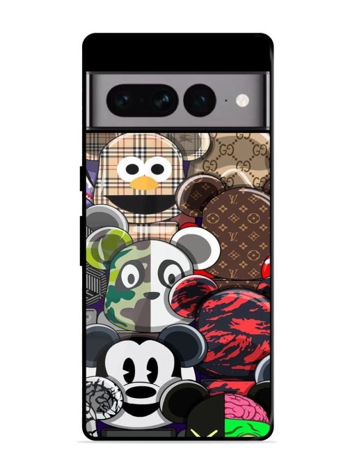 Streetwear Bearbrick Extravaganza Glossy Soft Edge Case for Google Pixel 7 Pro Chachhi