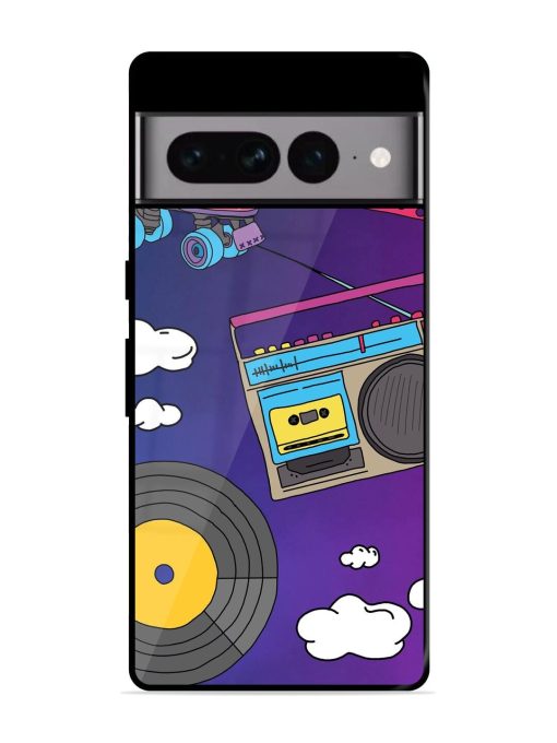 Retro Vibes Glossy Soft Edge Case for Google Pixel 7 Pro Chachhi