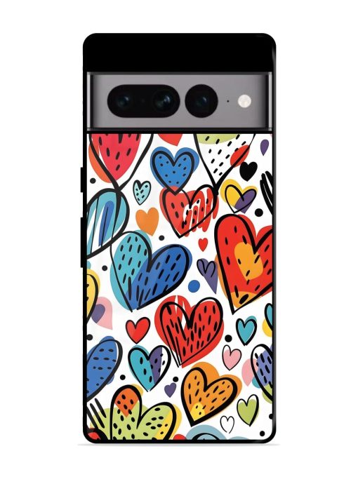 Heartfelt Harmony Glossy Soft Edge Case for Google Pixel 7 Pro Chachhi