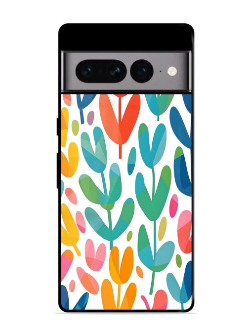 Rainbow Of Blooms Glossy Soft Edge Case for Google Pixel 7 Pro Chachhi