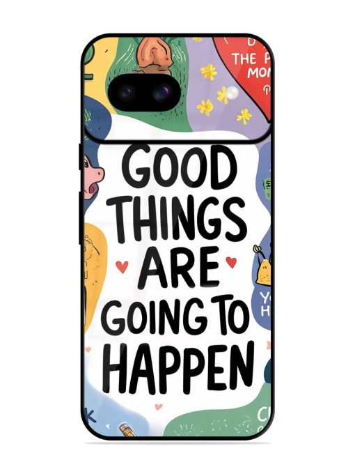 Uplifting Scribbles Glossy Soft Edge Case for Google Pixel 8A Chachhi