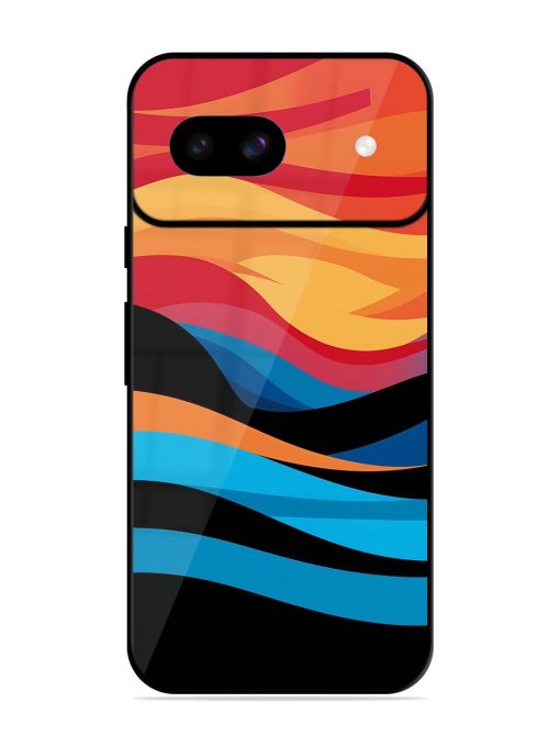 Blazing Currents Glossy Soft Edge Case for Google Pixel 8A Chachhi