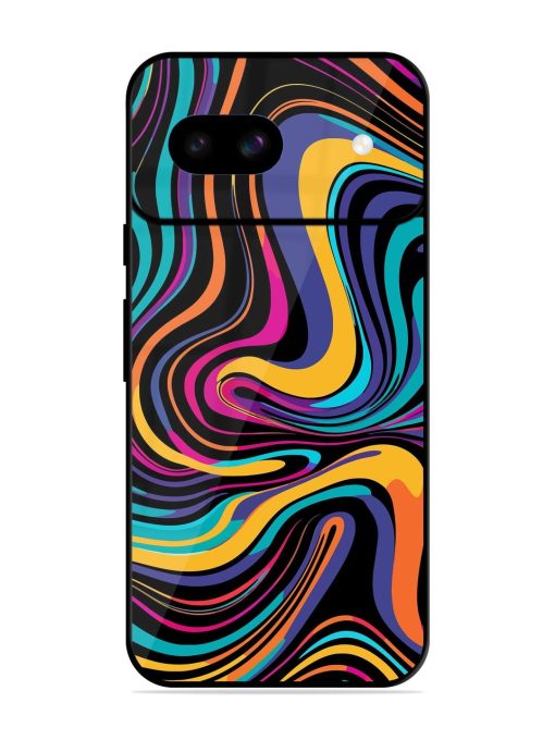 Psychedelic Swirl Glossy Soft Edge Case for Google Pixel 8A Chachhi