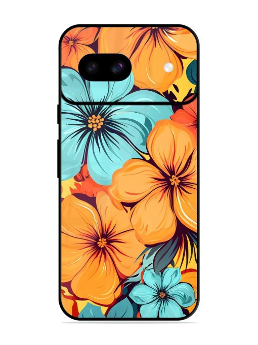 Tropical Bloom Glossy Soft Edge Case for Google Pixel 8A Chachhi